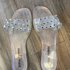 Dirty Laundry Silver Studded Sandals